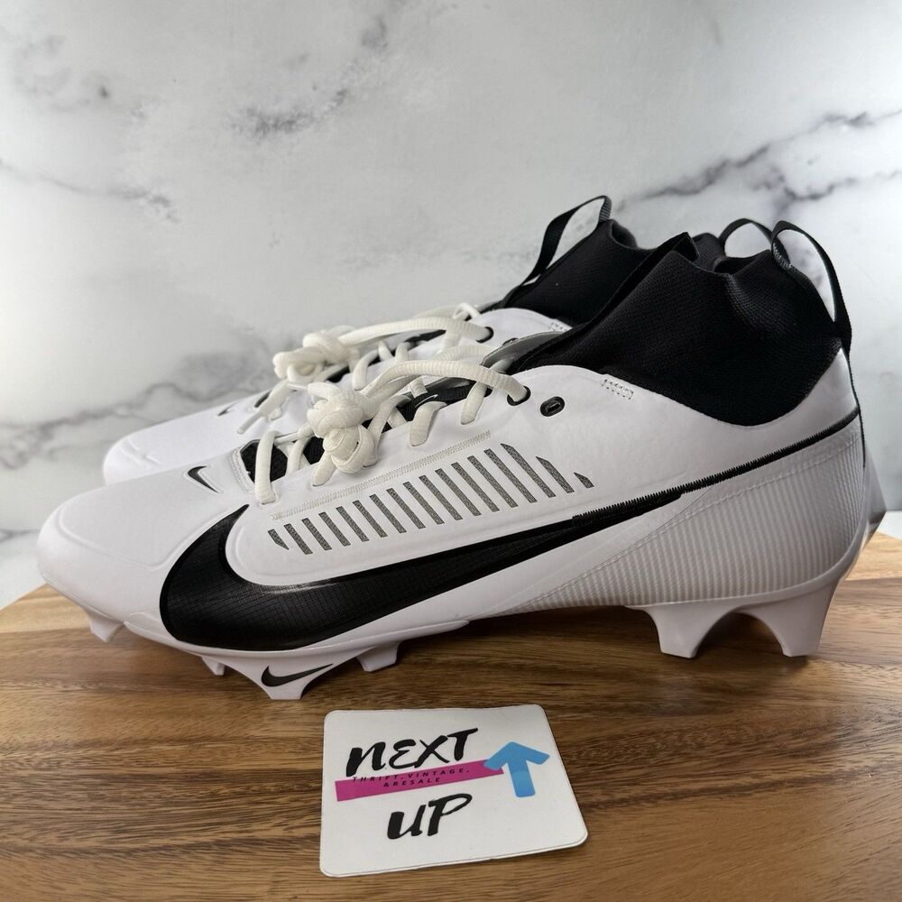 Mens sz 14-Nike Vapor Edge Pro 360 2 Football Cleats White Black FN7759-100 nby